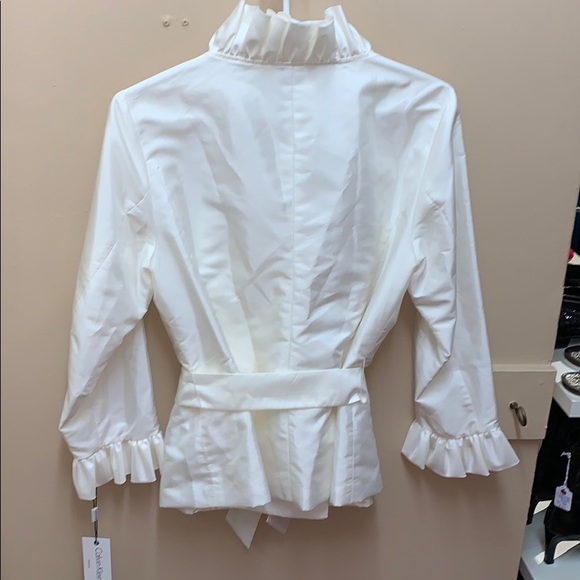NWT Calvin Klein Ruffle Jacket - Picture 5 of 10